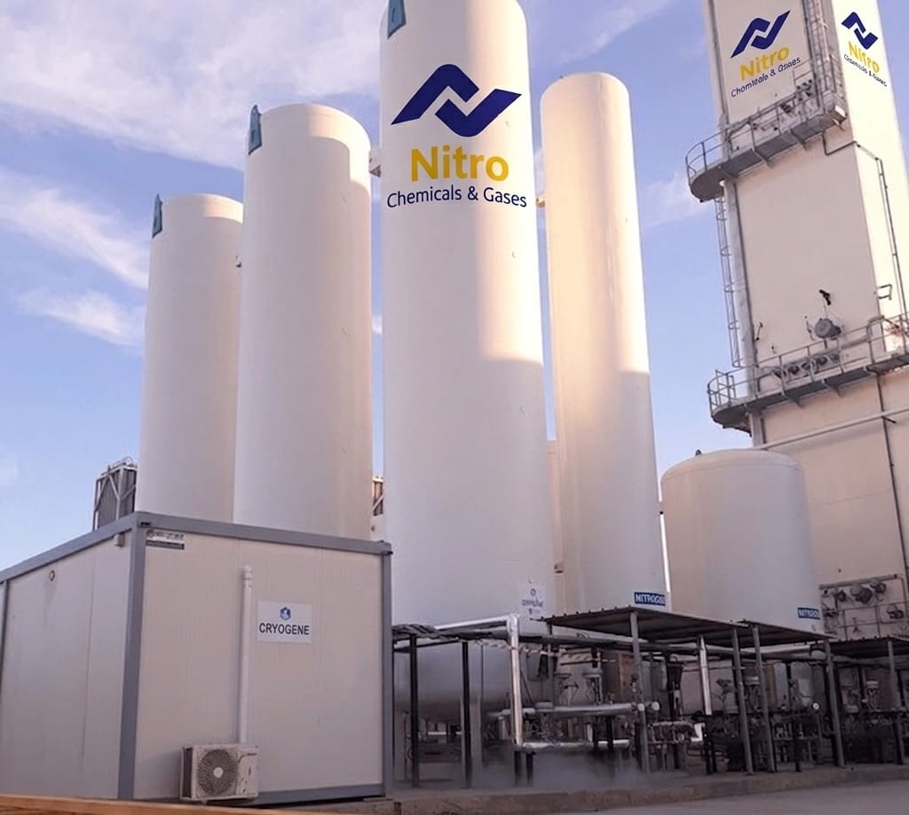 Cryogenic distillation columns at the Nitro Air Separation Unit, Port Qasim